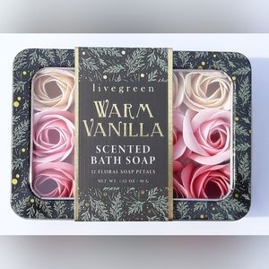 Warm Vanilla 12 Rose-shaped Hand Soaps by Livegreen